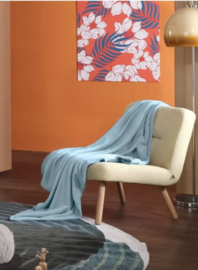 بيير دونا بطانيات من الصوف الفاخر خفيفة الوزن ومضادة للكهرباء الساكنة وبطانية حرارية مثالية للأريكة بطانية مريحة لغرفة المعيشة والسرير والأريكة 200 سم في 150 سم - Image 5