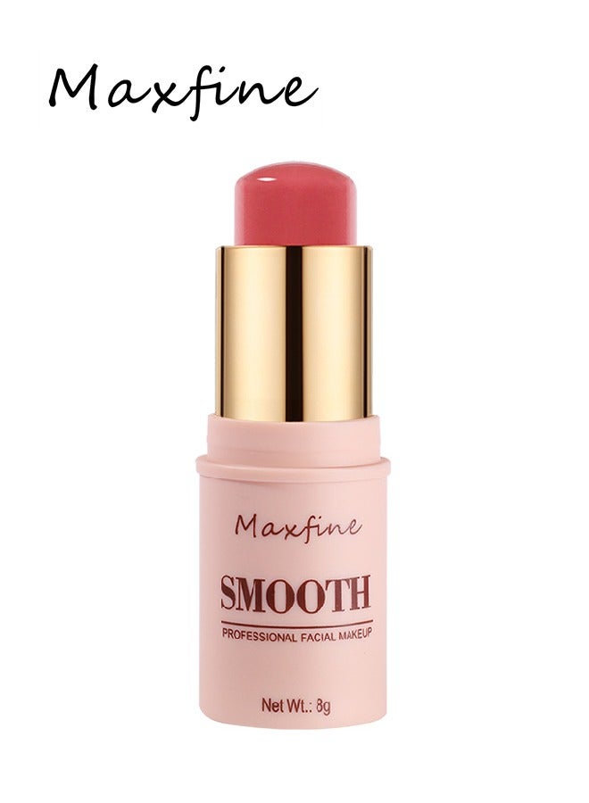 Maxfine Smooth Professional Facial Makeup,Cheeks & Lips and Eyes, 3  in 1 Creamy Blush,Moisturizing and Delicate Long Lasting Makeup Retention(#02)  - Image 1