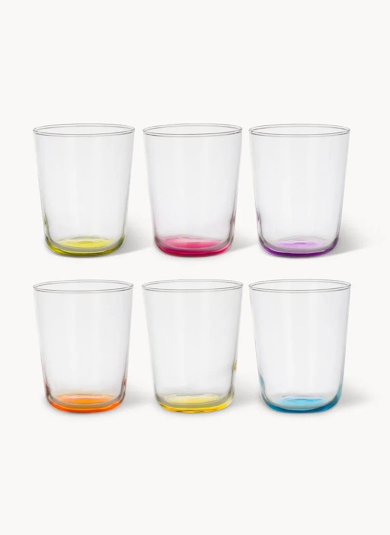 Coincasa Coincasa-Set Of 6 Otto  Glasses-Multicolor
