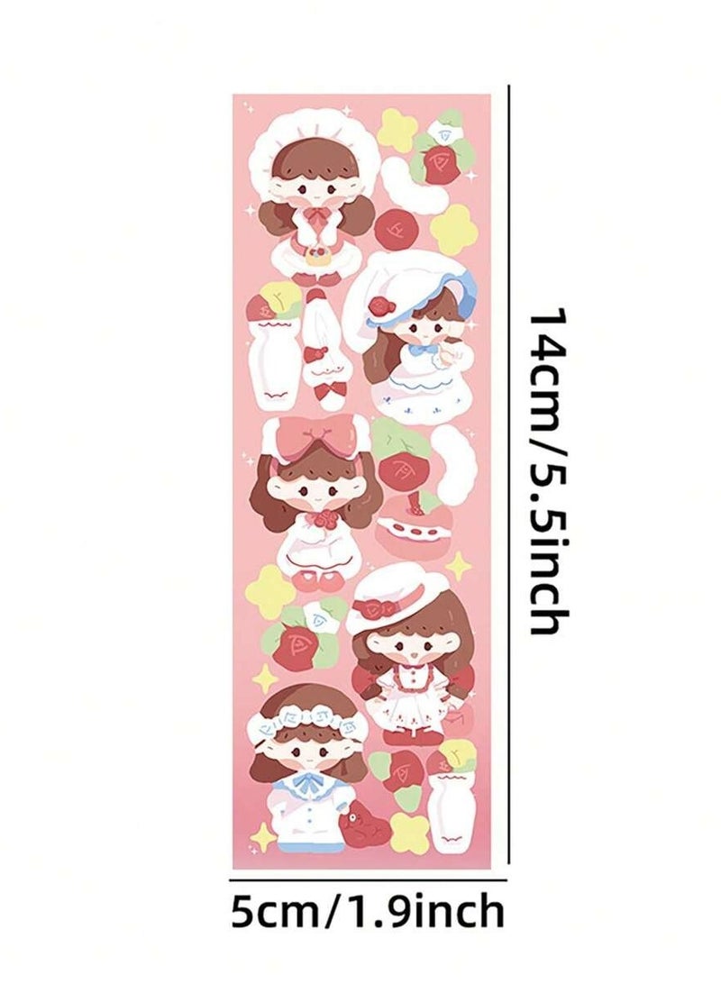 Cute Cartoon Pattern Stickers (Random Design)- Waterproof Material, With Cutting Line, No Need To Cut Manually, Stickers For Kids Above 3 Years Old (80 Sheets) - Image 2