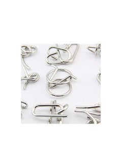 Dubkart Metal Wire Puzzle Game Set  IQ Test (16 Pieces)  - Image 4