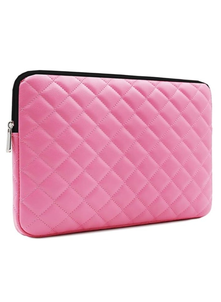 حافظة لاب توب 15.6 انش  حافظة واقية ناعمة بسوستة متوافقة مع نوت بوك 15.6 انش كمبيوتر الترا بوك كروم بوك (فوشيا) - Image 1