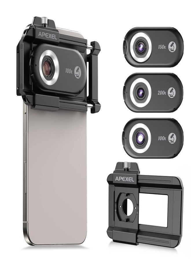 APEXEL 200X Portable Pocket Microscope, Advanced for Stamp & PCB Inspection - Image 1