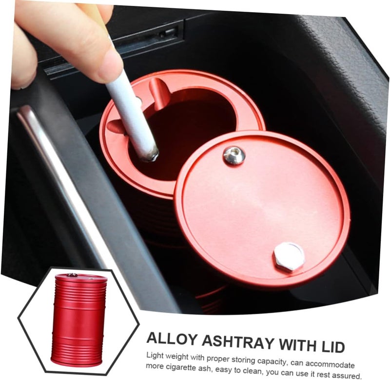 2pcs Outdoor Ashtray Lid Retro Design Windproof Vintage Party Ashtray for Cigarettes Indoor - Image 3