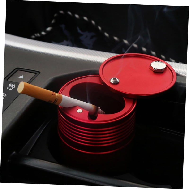 2pcs Outdoor Ashtray Lid Retro Design Windproof Vintage Party Ashtray for Cigarettes Indoor - Image 2