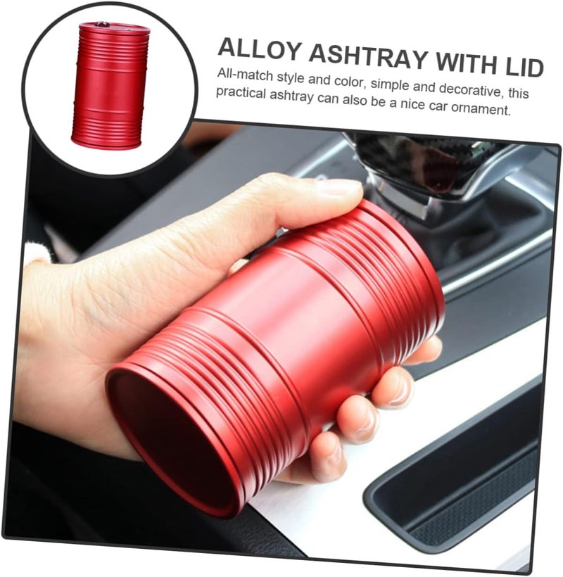 2pcs Outdoor Ashtray Lid Retro Design Windproof Vintage Party Ashtray for Cigarettes Indoor - Image 5
