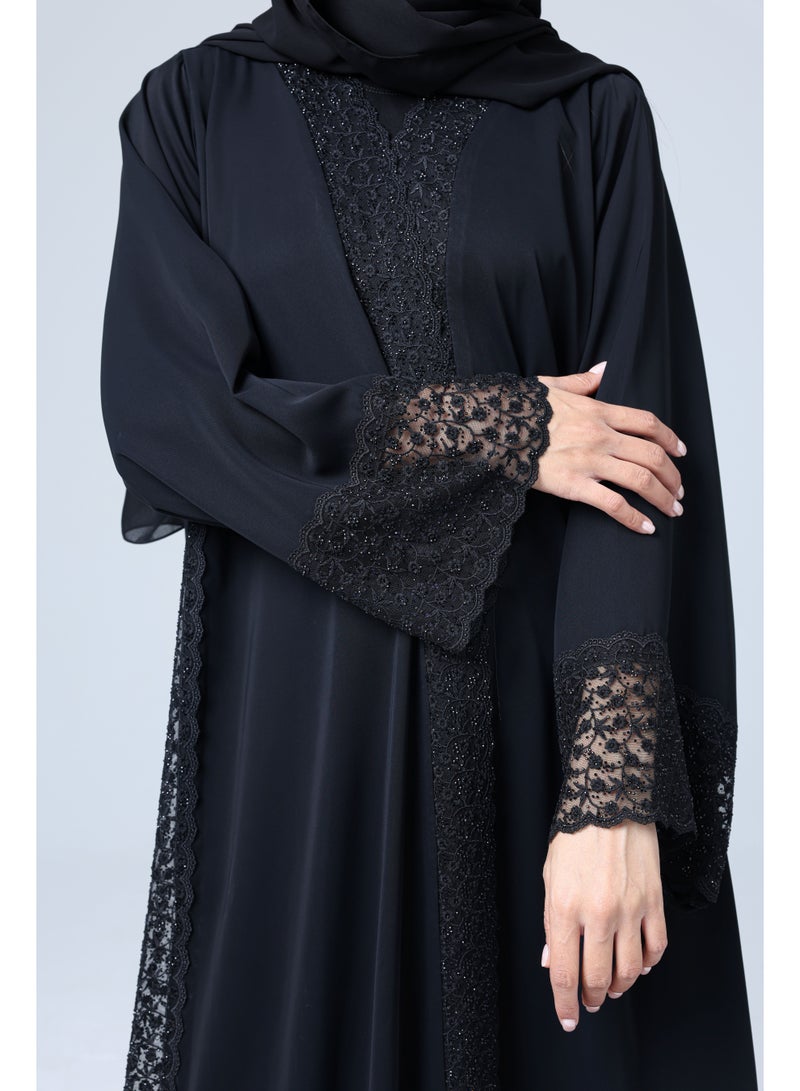 اكسا عباية تصميم لاسيه كرستال - Image 2