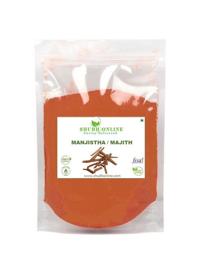 Shudh Online Manjistha Powder, Majith Organic Root Powder (100 Grams), Indian Madder (Eating, Skin whitening, Face, Hair), Manjishtha, Manjishta, Manjishta, Manjista - Image 1