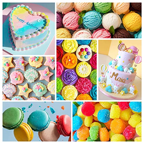 Cherrysea Gel Food Coloring,18 Baking Coloring Gel Set for Cake,Cookie Easter Egg Decorating,Cherrysea Edible Vibrant Food Dye for Baking Icing,Fondant,Macaron,Frosting,Gluten Free,Vegan Tasteless - 6g/Bottle - Image 4