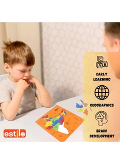 Estilo Estilo Indian States and Capitals Geography for Kids, Learning & Educational Toy | Puzzles for Kids Ages 4-8 | India Map Puzzle for Kids, Preschool Toys Boys & Girls Ages 5+ Jigsaw Puzzle  - Image 5