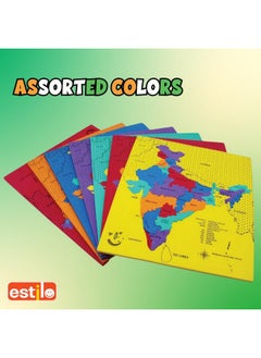 Estilo Estilo Indian States and Capitals Geography for Kids, Learning & Educational Toy | Puzzles for Kids Ages 4-8 | India Map Puzzle for Kids, Preschool Toys Boys & Girls Ages 5+ Jigsaw Puzzle  - Image 4