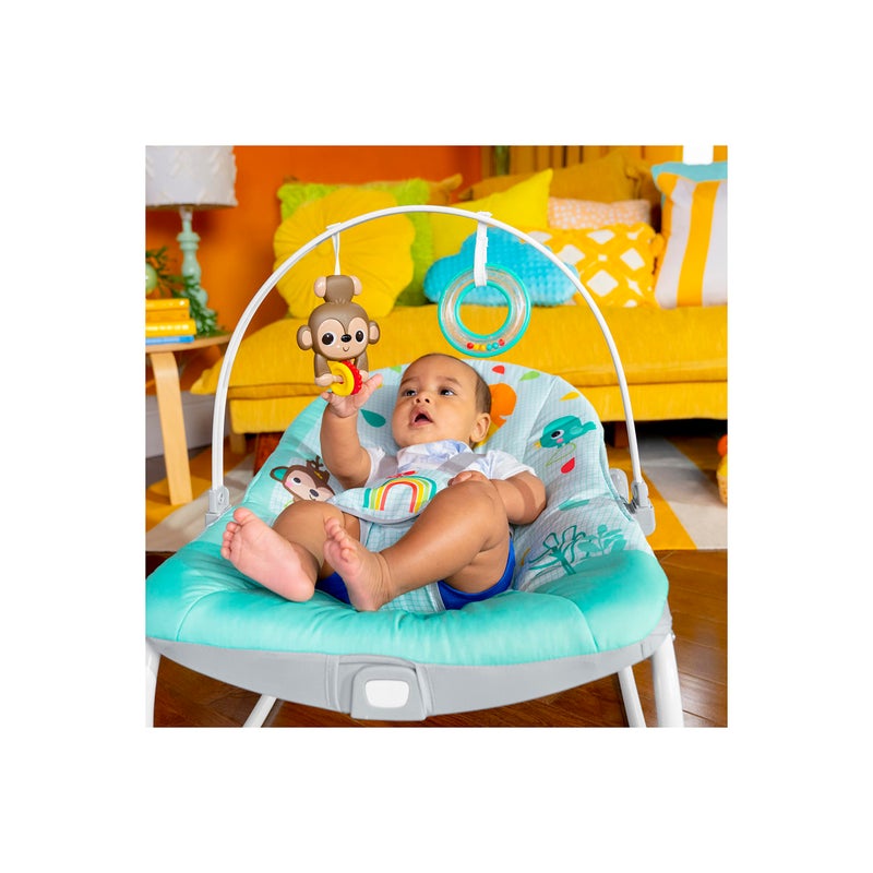 Bright Starts Wild Vibes Infant to Toddler Rocker with Vibrations, Unisex, Newborn + - Image 3