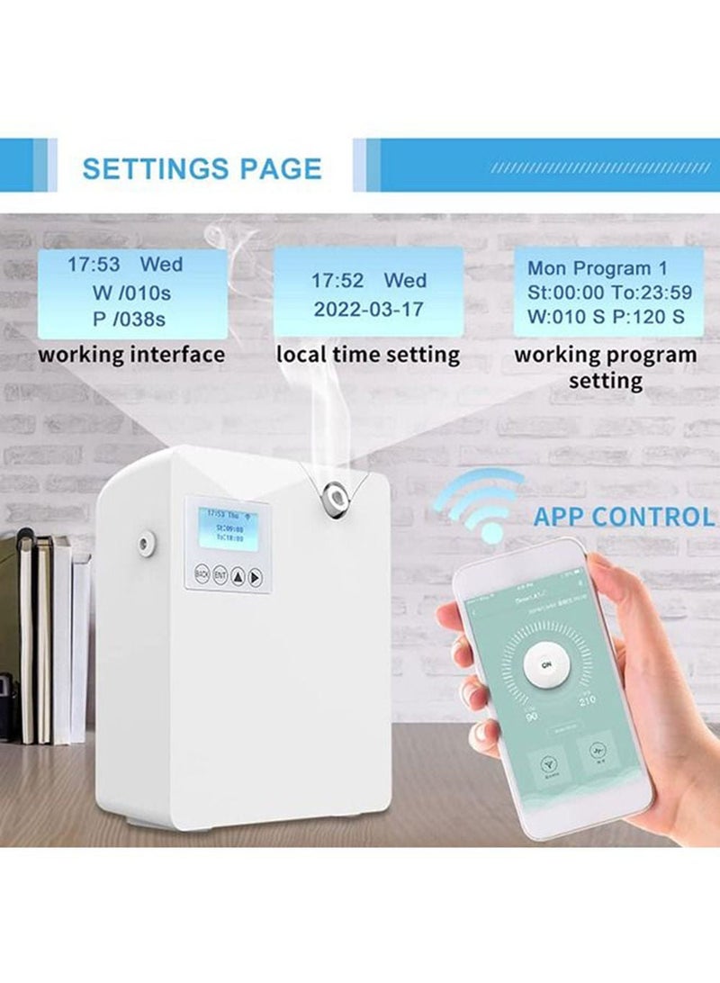 هومستر جهاز هواء برائحة ذكية مع بخاخ، موزع زيوت عطرية احترافية بدون ماء 300 مل، روائح عطرية، منقي هواء، رائحة HVAC للزيوت العطرية للغرفة والمكتب والمنتجعات الصحية - Image 4