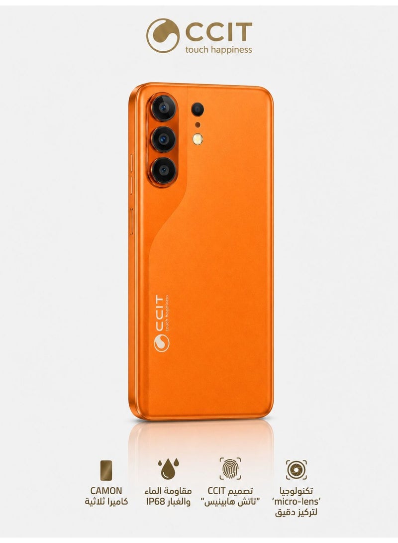 CCIT Smartphone CCIT CAMON 500 AMOLED 7.0 Inch Triple Camera Orange - Image 2