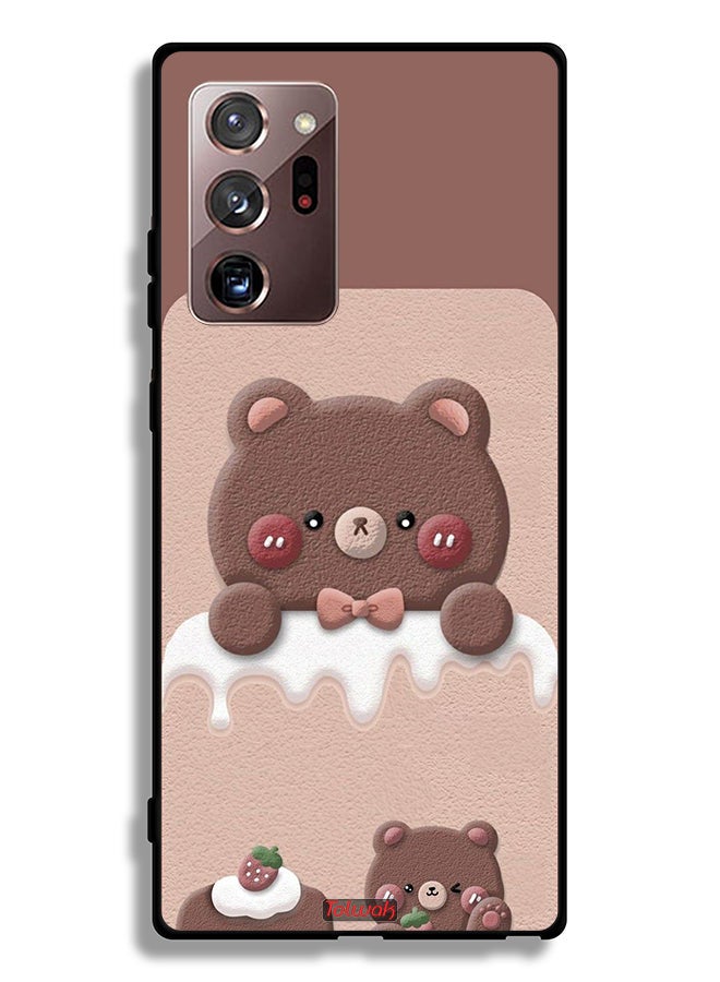 Tolwak غطاء واقي لسامسونج جالاكسي نوت 20 ألترا 4G بتصميم دب الفراولة - Image 2