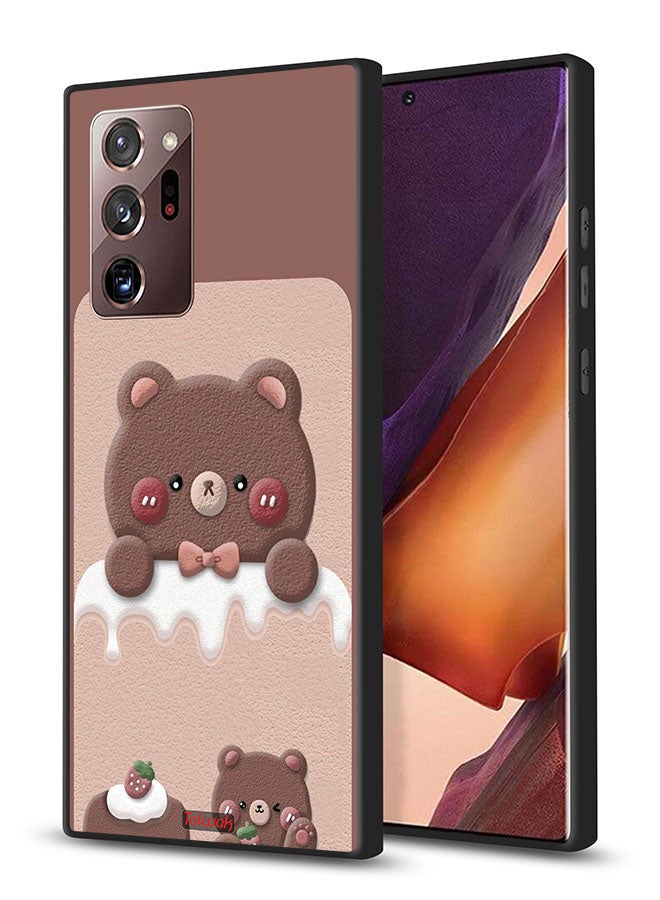 Tolwak غطاء واقي لسامسونج جالاكسي نوت 20 ألترا 4G بتصميم دب الفراولة - Image 1