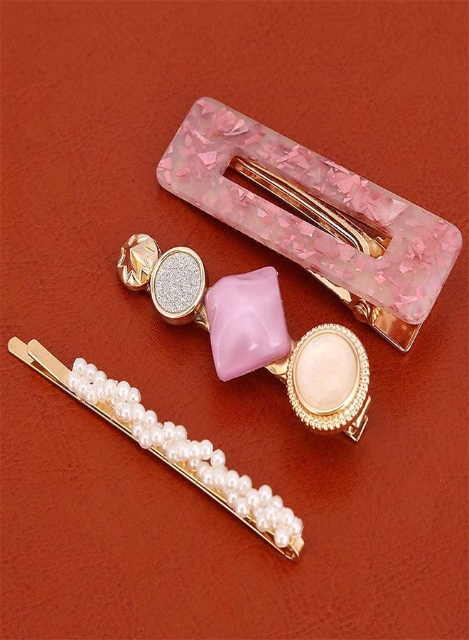 BOTIST 3Pcs Acrylic Hair Clip/Pearl Hair Clip/Styling Hair Accessories/Elegant Pearl Hair Pins For Women & Girls - Image 3