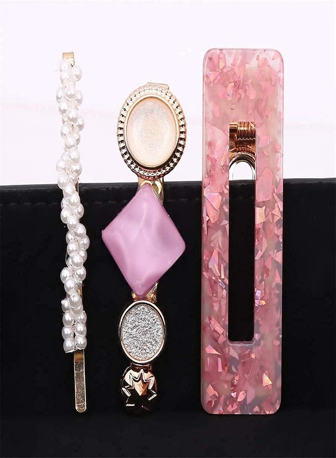 BOTIST 3Pcs Acrylic Hair Clip/Pearl Hair Clip/Styling Hair Accessories/Elegant Pearl Hair Pins For Women & Girls - Image 5