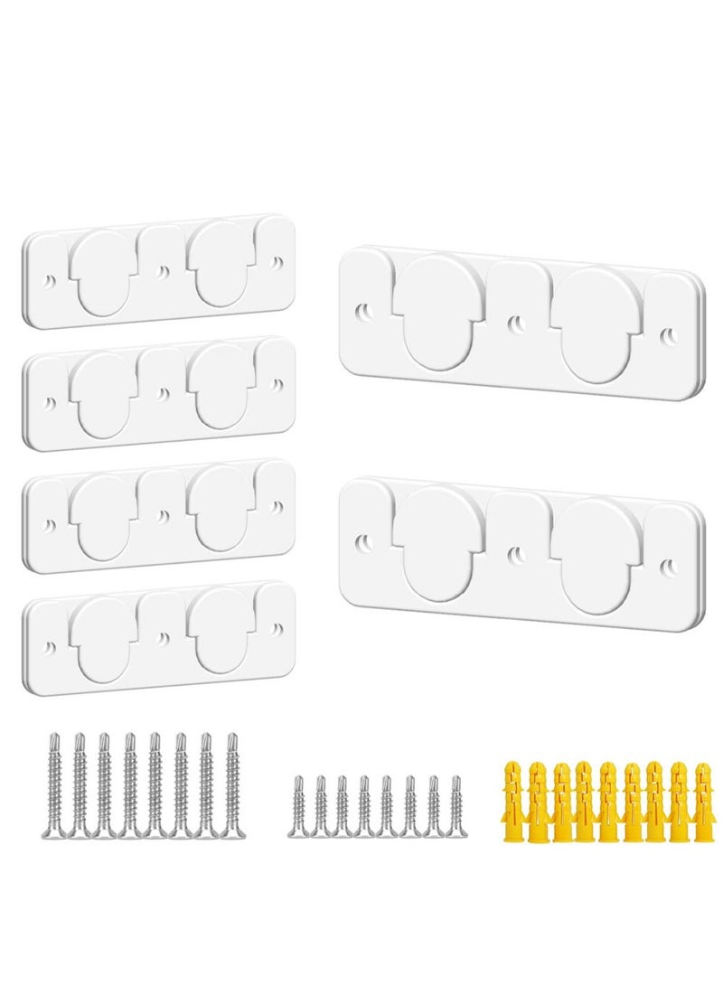 KASTWAVE Picture Frame Hangers 6 Pairs White French Studs Hidden Brackets Interlocking Z Bar Clips Wall Mounting Brackets Wall Shelves for Hanging Wall Painting Mirrors Artwork - Image 1