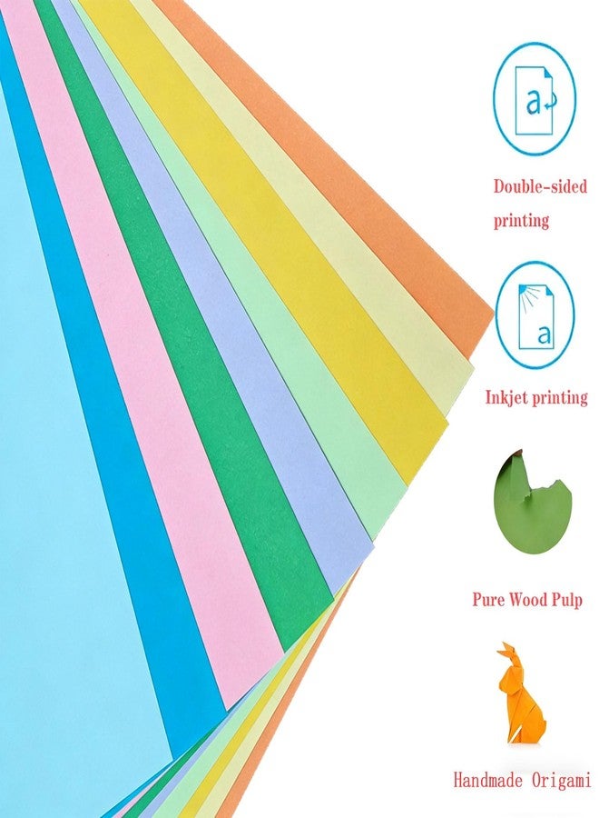 Luozong 8.5" x 11" Color Copy Paper, 90 Sheets Colorful Letter Size Paper, Bright Rainbow Color Paper for Crafts, Crafts, School Office Supplies - Image 2