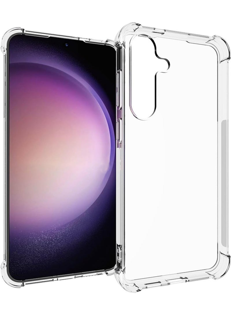 Rock Pow For Samsung Galaxy S24 Case Crystal Clear Ultra Slim Cover Shock-Absorption Bumper Transparent Shockproof Phone Case for S24 - Image 1