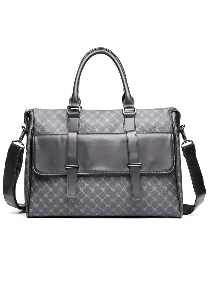 Generic Business Crossbody Bag Briefcase PU Leather Laptop Handbag Casual Crossbody Bag/Shoulder Bag Men Travel Work Office  - Image 1