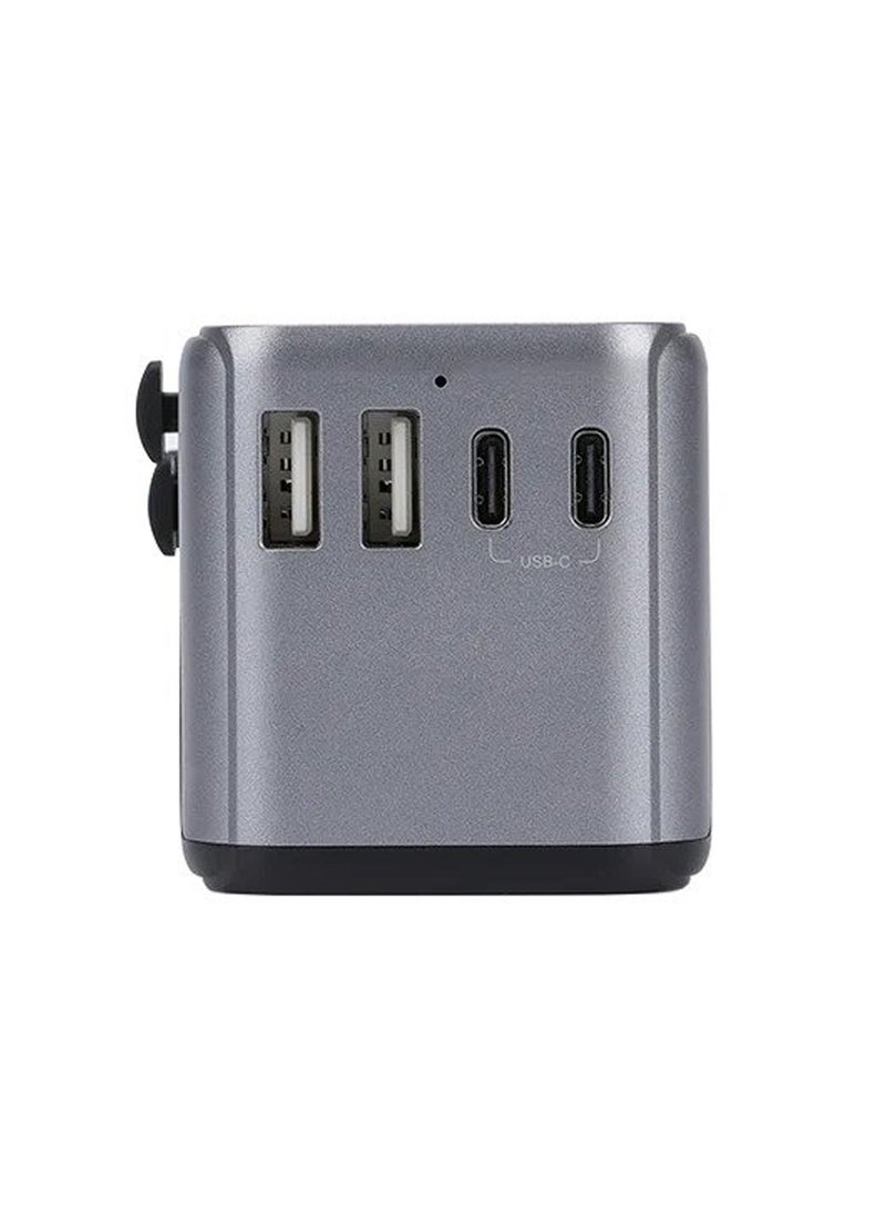 Swift - 30W Universal Travel Adapter Multi Socket, 10A Fast Charging International Power Adapter 2 USB Ports and 3 USB Type C Ports with USB C PD 30W Country Specific Multi Plug - Image 1