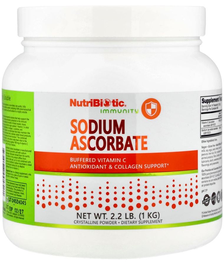 Nutribiotic Immunity Sodium Ascorbate Crystalline Powder 2.2 lb (1 kg)