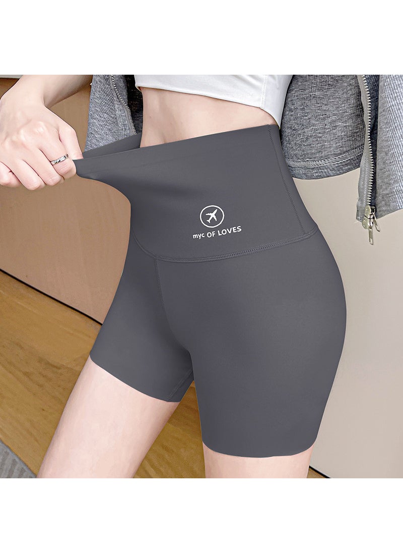 Generic - Breathable Shaping Bike Yoga Shorts Gray - Image 1