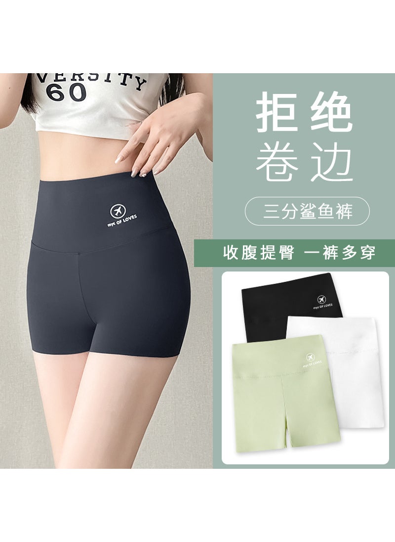 Generic - Breathable Shaping Bike Yoga Shorts Gray - Image 1