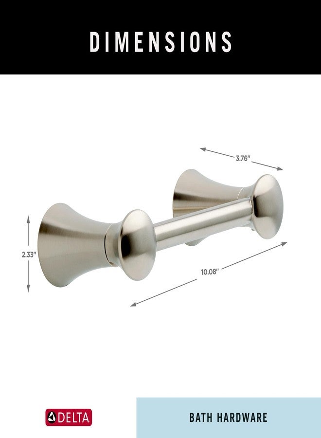 Delta Lahara (1-Pack) Toilet Paper Holder Brilliance Stainless Steel Tissue Roll Holder for Bathroom Organization and Storage Pivoting Toilet Tissue Holder Wall Bathroom Accessories 73850-SS - Image 3