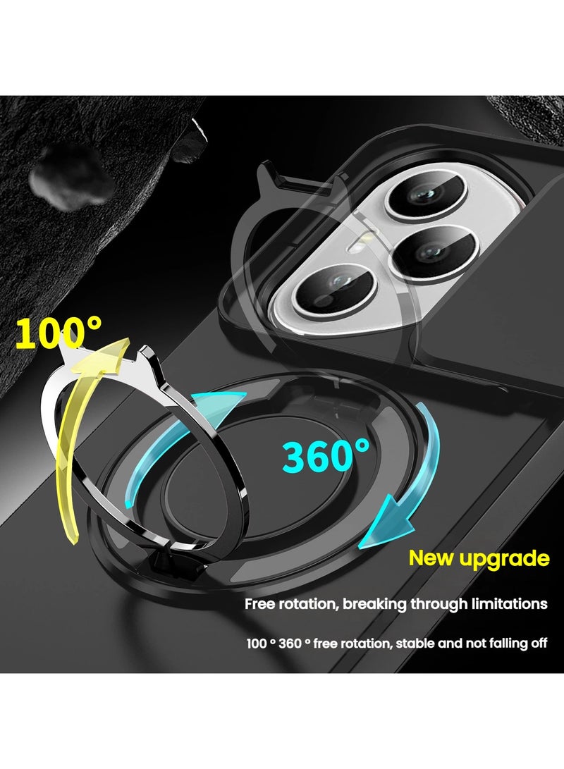 General Case is compatible with the Honor 400 Pro with built-in sliding lens protection and 360° rotatable ring stand and hinge protection  - Image 3