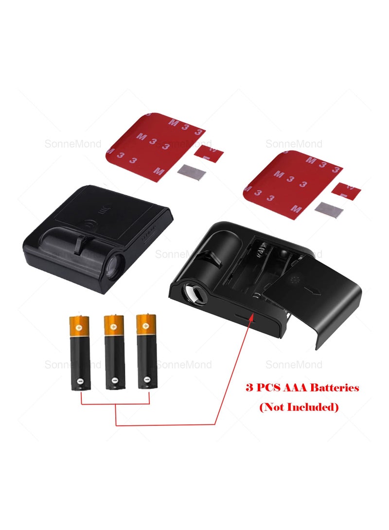 SYOSI 2PCS Wireless Car Door Logo Light, LED Courtesy Welcome Projector Wireless LED Car Door Lights Car Door Shadow Light Ghost Shadow Courtesy Lights LED Logo Door Lights Compatible with Volvo Most Models - Image 4