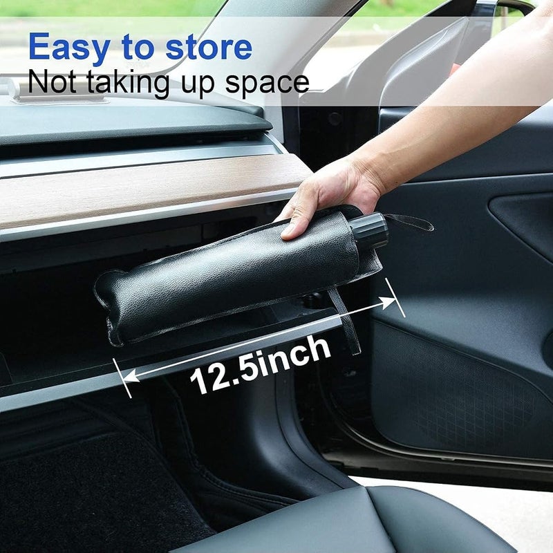 SHOWAY Car Sun Shade for Windshield Foldable Sunshades Umbrella for Car Front Windshield, Easy to Store and Use Protect Vehicle from UV Sun and Heat Fits Windshields of Various Sizes (57'' x 31'') - Image 5