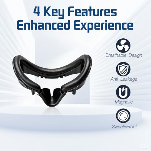 haizusai Upgraded Valve Index Face Gasket Complete Set with Magnetic Bracket Dual Covers Joystick Caps Lens Cover Cleaning Cloths Anti Leak Nose Pad - Image 5