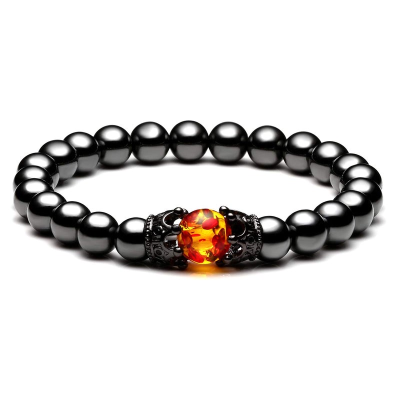 Jovivi 2 Pcs Hematite Black Obsidian Tiger Eye Stone Bracelets for Men Women 10mm Natural Round Gemstone Beads Beaded Healing Crystal Bracelet for Protection, Good Luck - Image 4