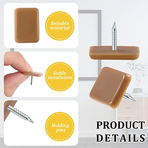 Jetec 100 Pieces Tack-in Drawer Glides Tack Glide for Repairing Dressers, Making All The Drawers Slide Smoothly and Evenly - Image 3