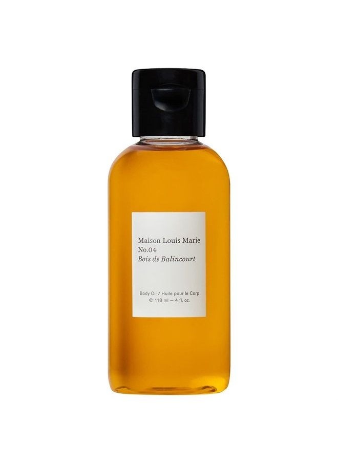 Maison Louis Marie - No.04 Bois de Balincourt Natural Body Oil | Luxury Clean Beauty + Non-Toxic Fragrance (4 fl oz | 118 ml) - Image 1