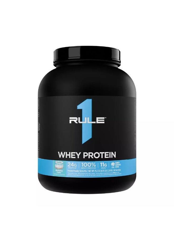 Rule 1 Proteins Rule1 Whey Protein (2240 g, Birthday Cake) - Image 1