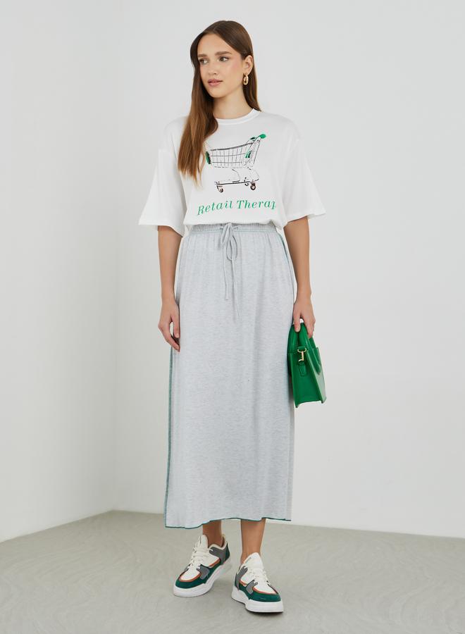 Take Two Graphic Printed Oversized T-Shirt - Image 2