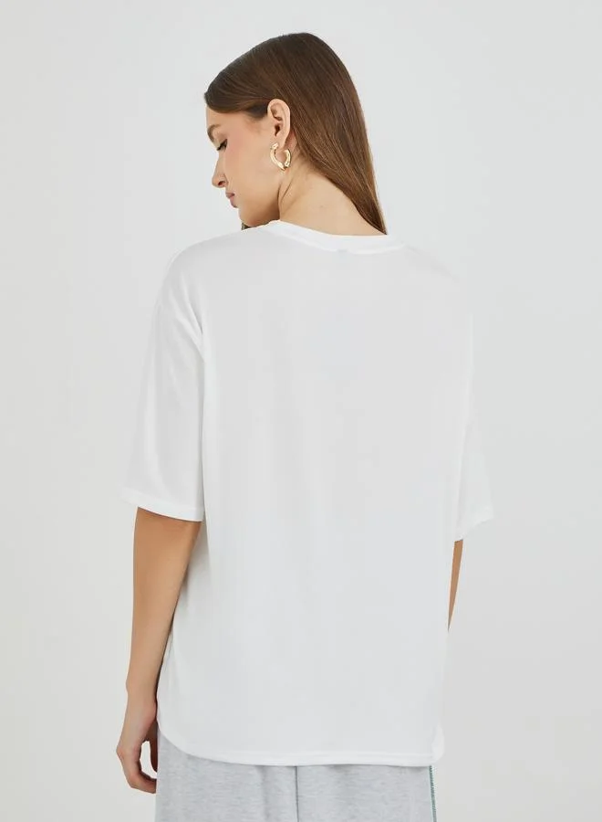 Take Two Take Two Graphic Printed Oversized T-Shirt