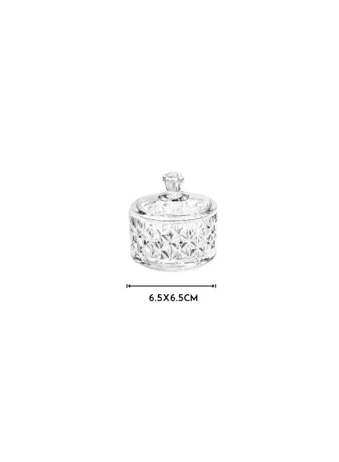 Alhomaidhi A set of 6 glass bowls for serving sweets, nuts, dates, and all other presentations and occasions. - Image 3