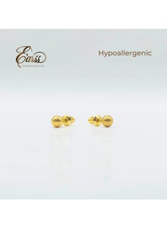 4 Mm Ball Gold Stud | Stainless Steel | 18K Gold Plated - pzsku/Z17DBE94FC62DFA27E4C9Z/45/_/1735816534/b0e617a5-630e-46d7-9e2e-c800ad4e4d8b