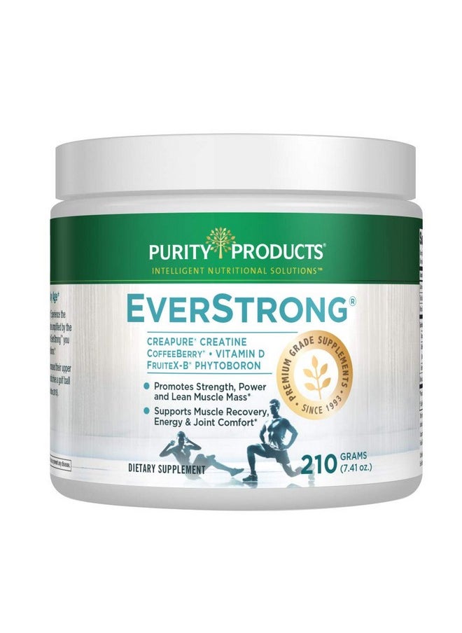 Everstrong Powder From Muscle Matrix Blend Creapure Creatine Boron (Fruitexb Phytoboron) Coffeeberry Extract Boosted With 1000 Iu Vitamin D Berry Burst (210 G)