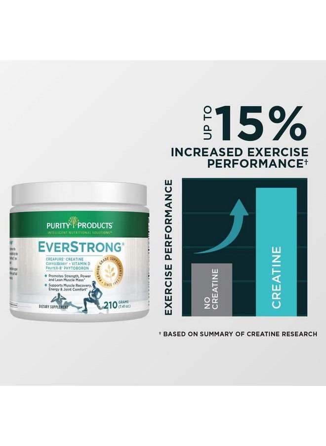 Everstrong Powder From Muscle Matrix Blend Creapure Creatine Boron (Fruitexb Phytoboron) Coffeeberry Extract Boosted With 1000 Iu Vitamin D Berry Burst (210 G)
