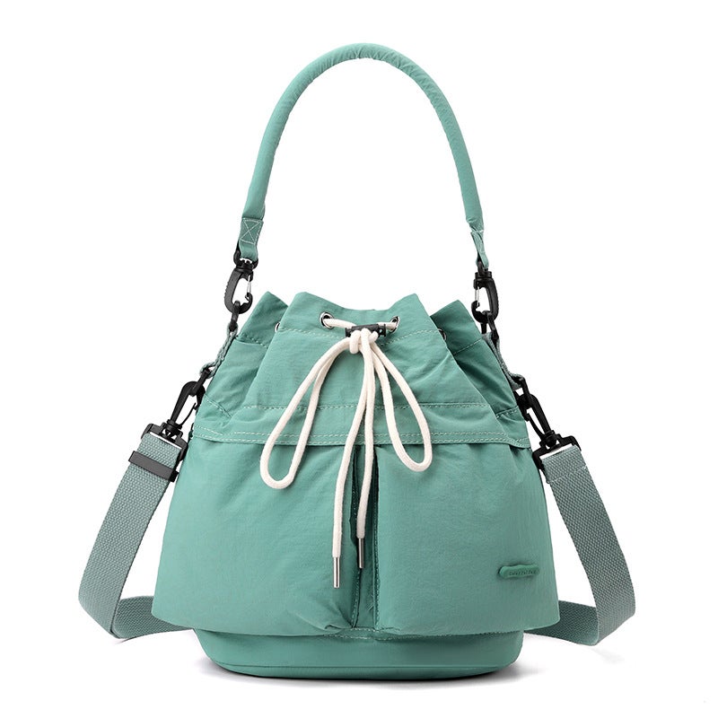 Colorful Fox Korean Niche Design Women'S Nylon Cloth Shoulder Crossbody Handbag Commuter Bucket Bag - Image 5