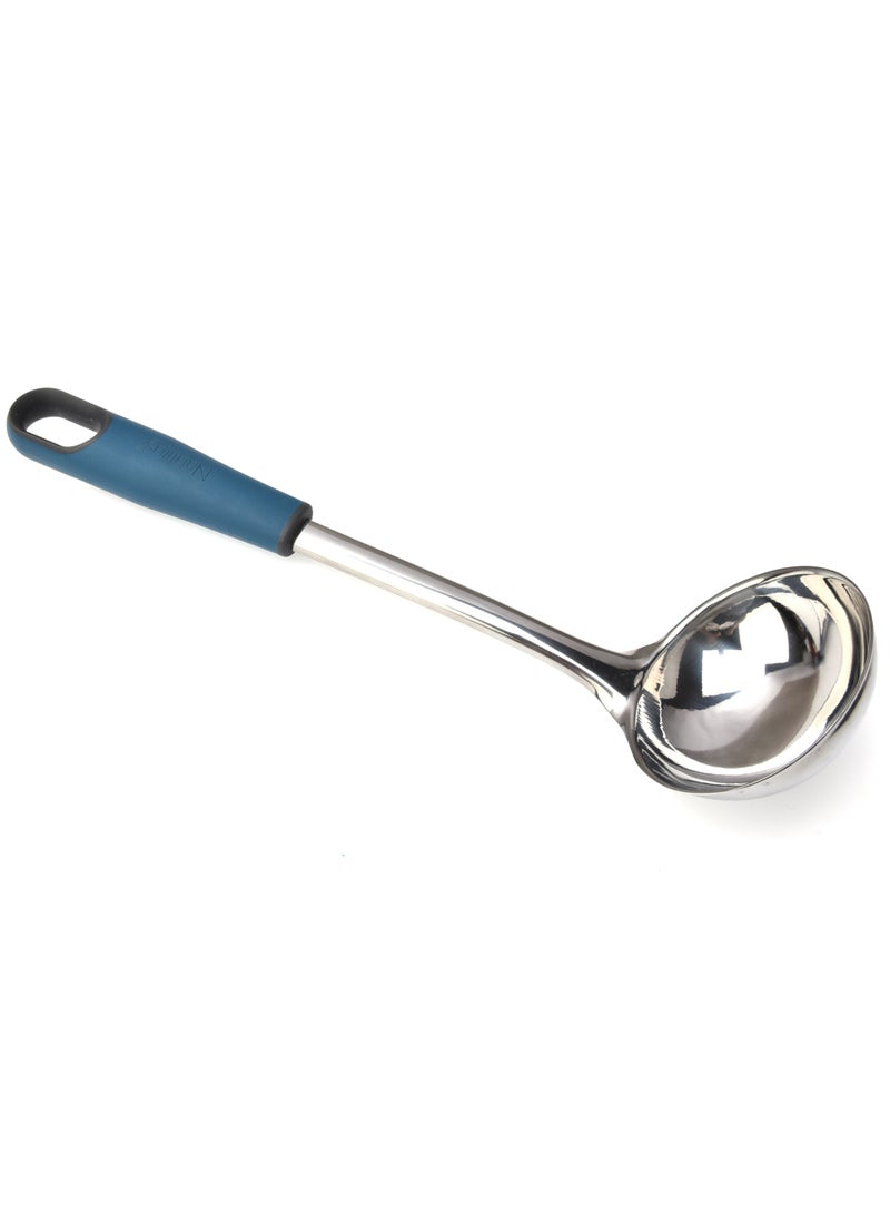 nautilus Nautilus Soft Touch Handle SS Ladle Blue/Grey Color 29X8.7X6.8 Cm  - Image 1