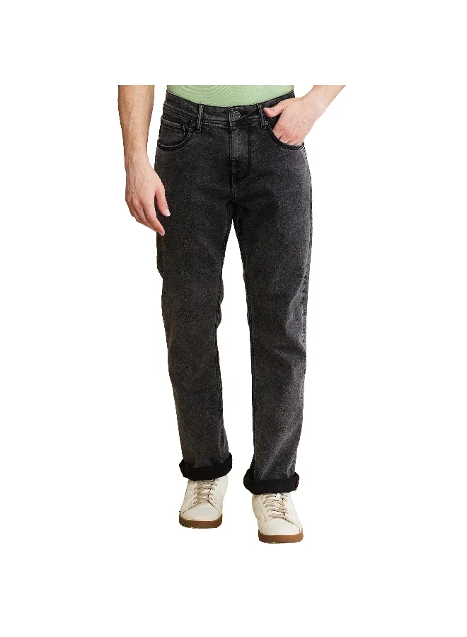 بيينغ هيومان Mens Grey Tone Straight Fit Denims