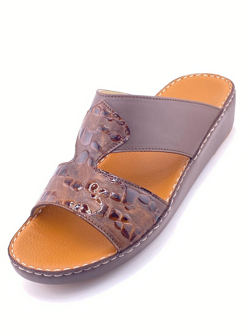 النهام التراث الملكي: حذاء عربي فخم مصنوع يدويًا من الجلد الكامل بتصميم عتيق - Image 4