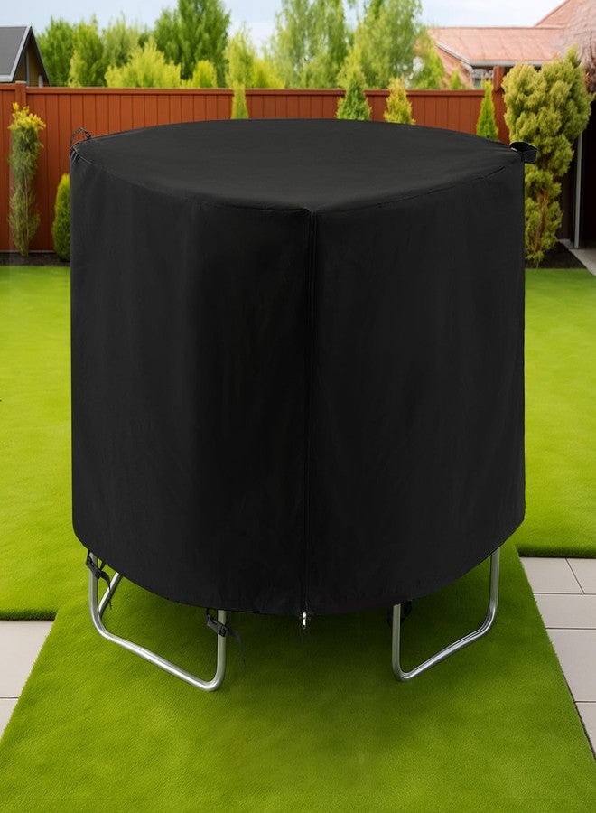 Newwiee Trampoline Cover for 55 or 60 Trampolines, 600d Heavy-Duty Oxford Fabric, Waterproof, Windproof and UV Resistant, Outdoor Jumping Bed Covers with Handle(60 Trampoline Cover) - Image 1